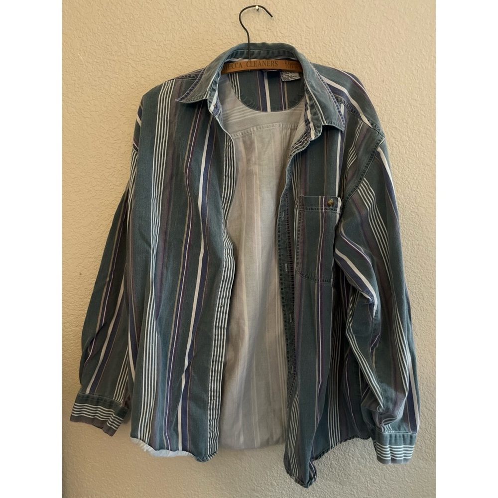 Vintage Saugatuck Striped Long Sleeve Men’s Size Large